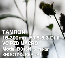 TAMRON 16-300mm F3.5-6.3 Di II VC PZD MACRO Model B016N  SHOOTING REPORT