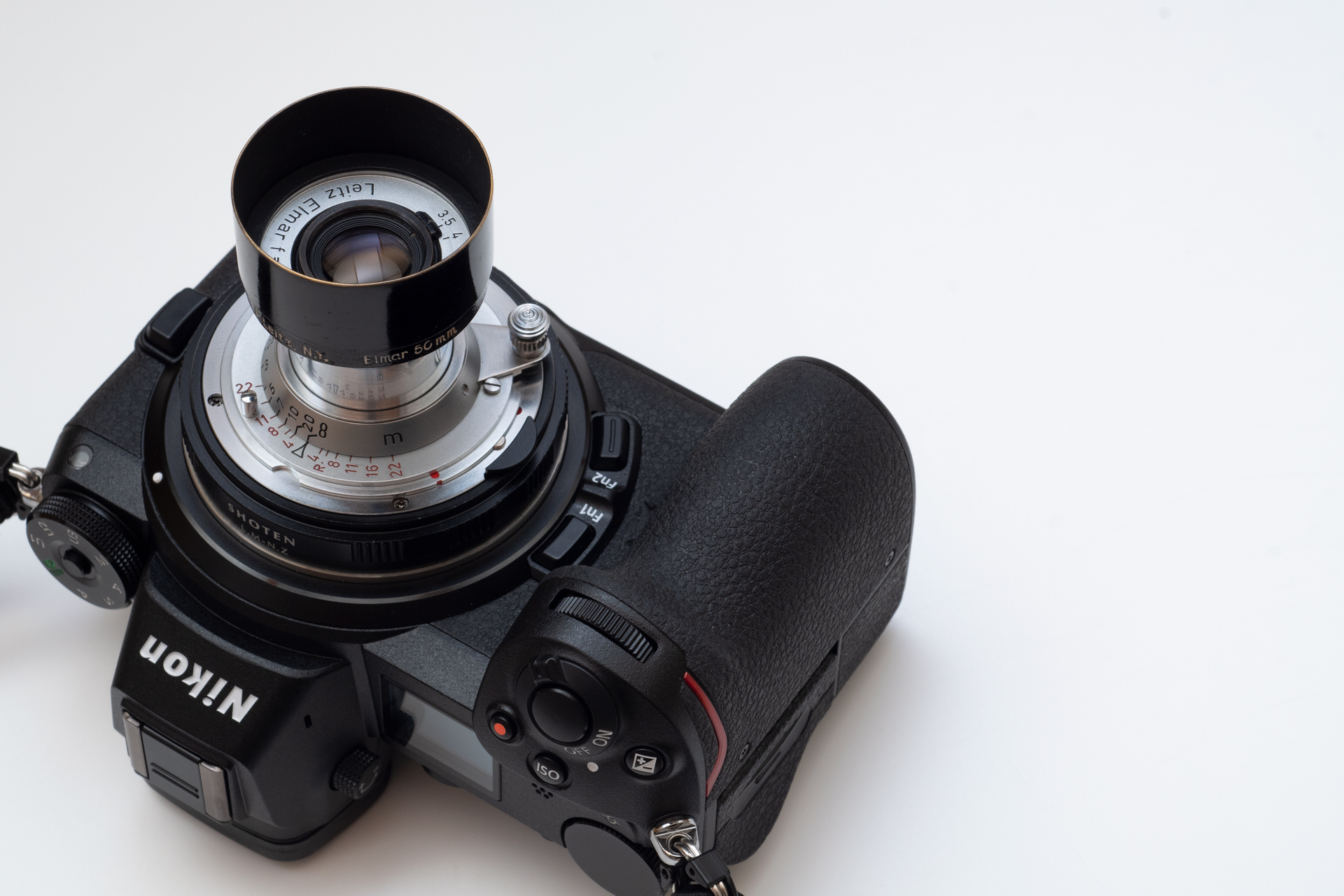 カメラ レンズ(単焦点) PY] ニコンZ特集 マウントアダプター千本ノック - Leitz Elmar 50mm F3 