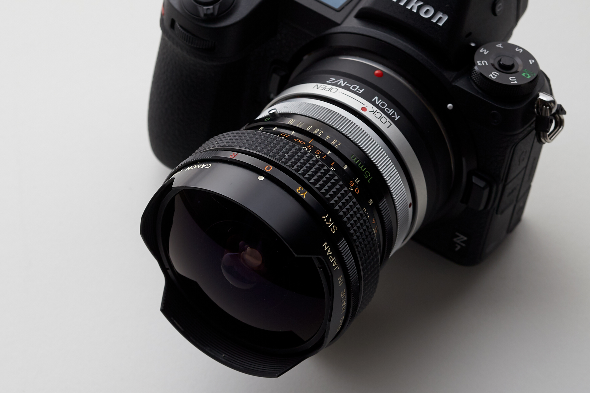 Canon FISH-EYE LENS FD15mm F2.8 + KIPON FD-N/Z + Z 7