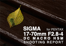 SIGMA 17-70mm F2.8-4 DC MACRO HSM for PENTAX  SHOOTING REPORT