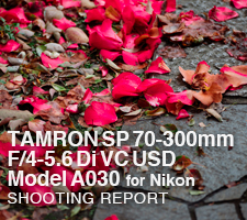 TAMRON SP 70-300mm F/4-5.6 Di VC USD Model A030 for Nikon  SHOOTING REPORT
