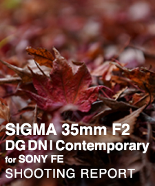 SIGMA 35mm F2 DG DN | Contemporary for SONY FE  SHOOTING REPORT