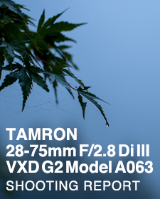 TAMRON 28-75mm F/2.8 Di III VXD G2 Model A063  SHOOTING REPORT